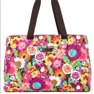 Vera Bradley Triple Compartment Travel Bag in Va Va Bloom